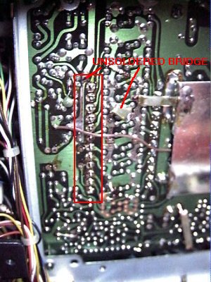 Unsoldering to access RL1005