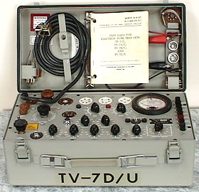 TV-7 TV-7/U TV-7A/U TV-7B/U TV-7D/U TV10 tube tester push button knob One 